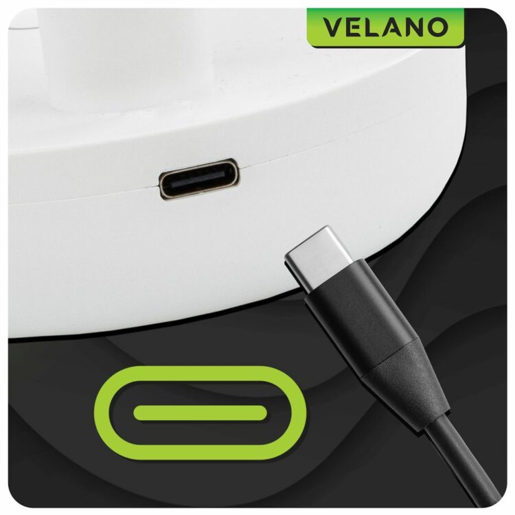 Stolný ventilátor VELWEBS0012, biely | Velano