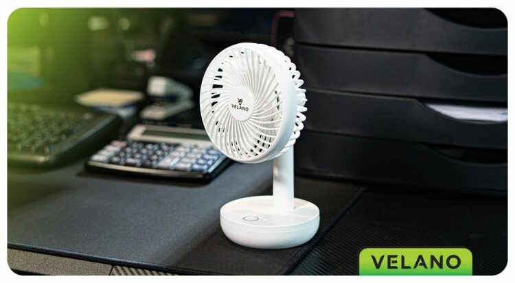 Stolný ventilátor VELWEBS0012, biely | Velano