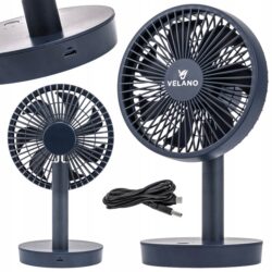 Stolný ventilátor VELWEBS0018, čierny | Velano