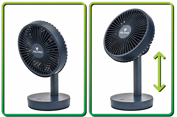 Stolný ventilátor VELWEBS0018, čierny | Velano
