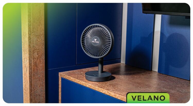 Stolný ventilátor VELWEBS0018, čierny | Velano