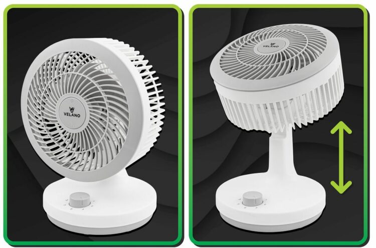 Stolný ventilátor, biely | Velano