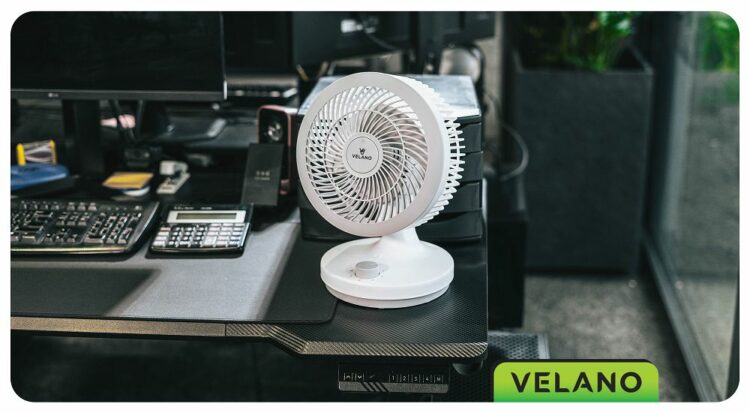 Stolný ventilátor, biely | Velano