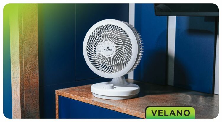 Stolný ventilátor, biely | Velano