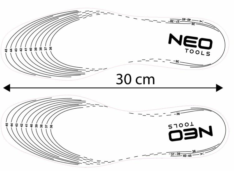 Vložky do topánok actifresh, 36-45 | NEO TOOLS