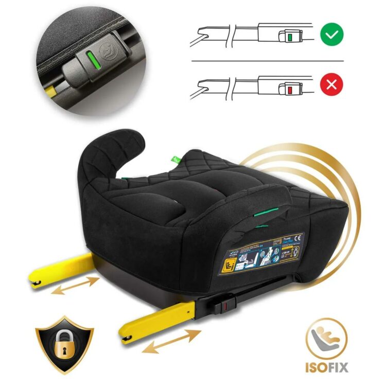 Autosedačka Louis, ISOFIX, 22-36kg, čierna | Nukido