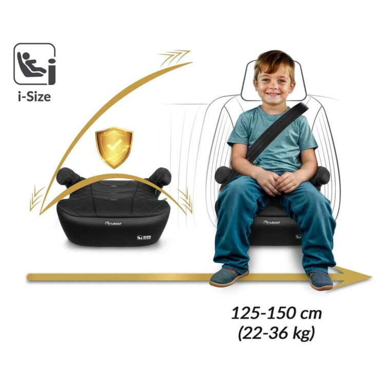 Autosedačka Louis, ISOFIX, 22-36kg, čierna | Nukido