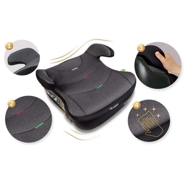 Autosedačka Louis, ISOFIX, 22-36kg, šedá | Nukido