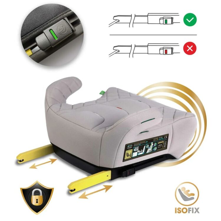 Autosedačka Louis, ISOFIX, 22-36kg, sivá | Nukido