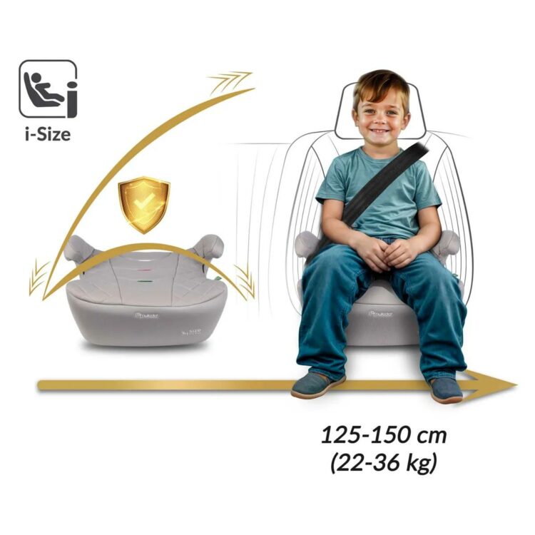 Autosedačka Louis, ISOFIX, 22-36kg, sivá | Nukido