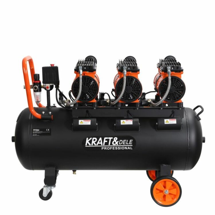 Bezolejový kompresor, 100L, 3x1500W | KD1394