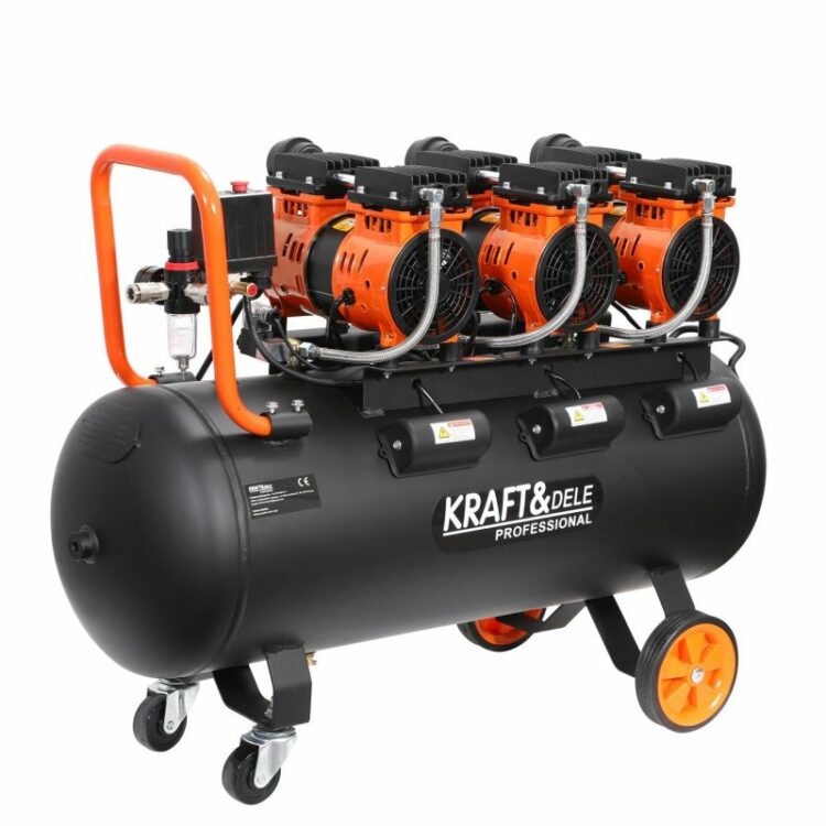 Bezolejový kompresor, 100L, 3x1500W | KD1394