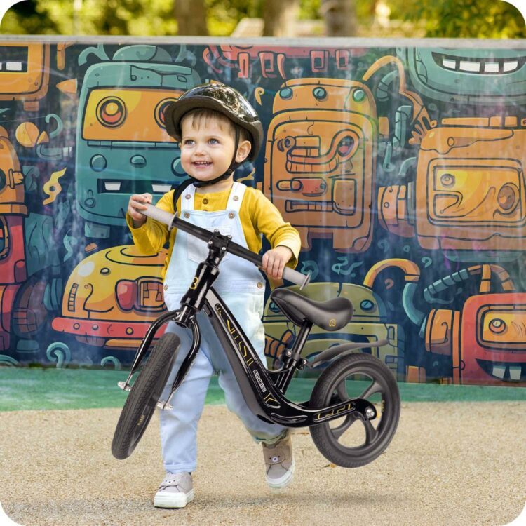Detské odrážadlo FUNNU, čierne | Ricokids