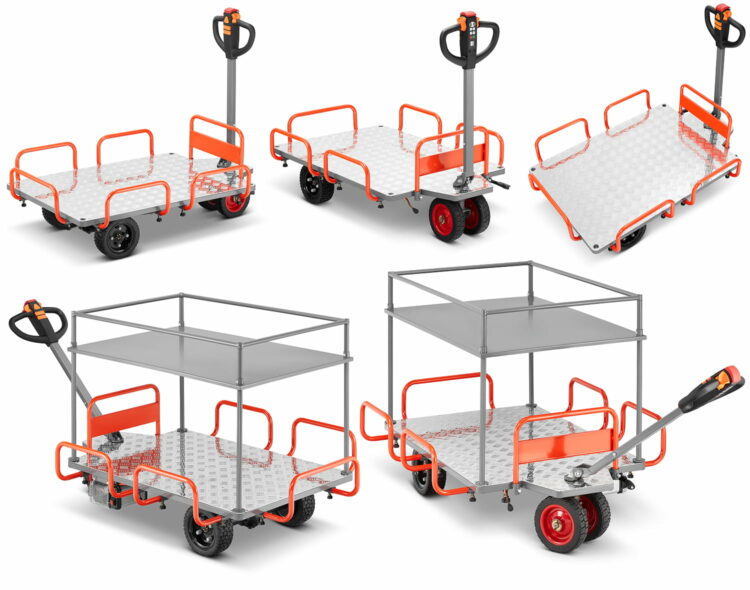 Elektrický transportný vozík BMR-EP400, 400kg | Bäumr-AG