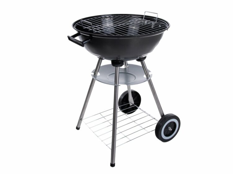 Okrúhly gril na drevené uhlie s krytom, 39cm | GEKO