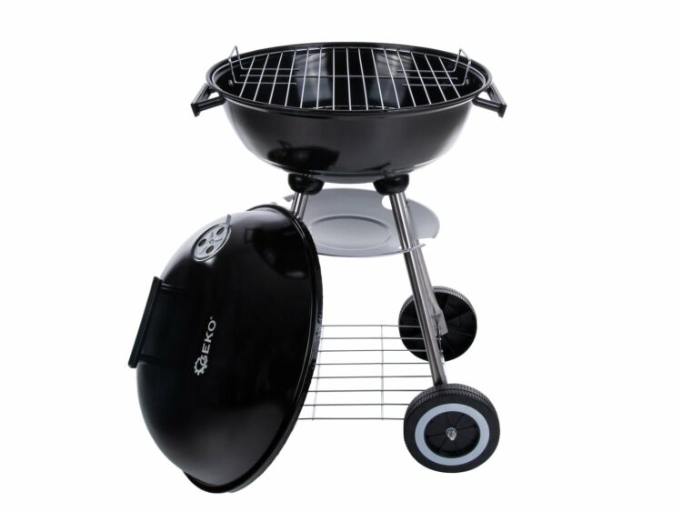 Okrúhly gril na drevené uhlie s krytom, 39cm | GEKO