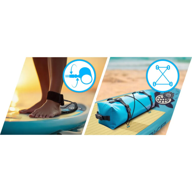 Paddleboard SUP AquaSurf s príslušenstvom, modrý | Soke