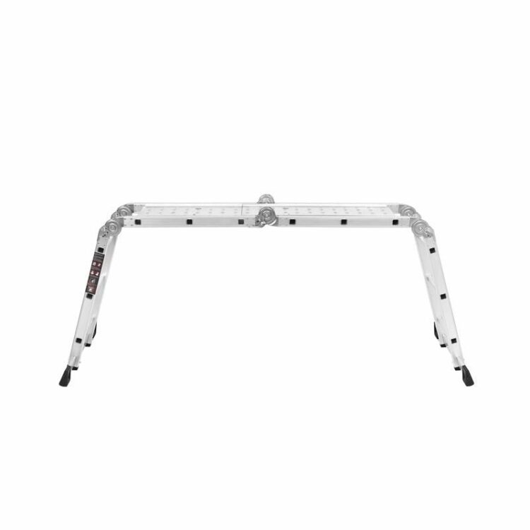 Skladací hlinkový rebrík s plošinou, 4x3, 346cm | KD4070