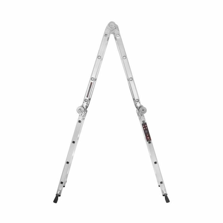 Skladací hlinkový rebrík s plošinou, 4×4, 460cm | KD4071