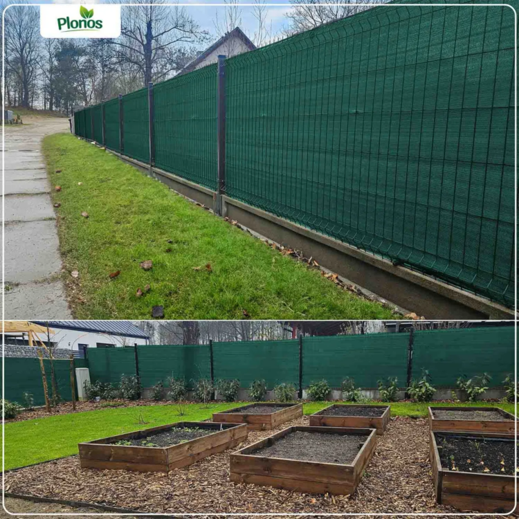 Tieniaca sieť + 50 klipov, 110g/m2, 1,5x25m, zelená | Plonos