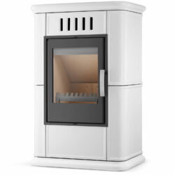 Krbové kachle OLBIA s prívodom vzduchu, 7,5kW | biele