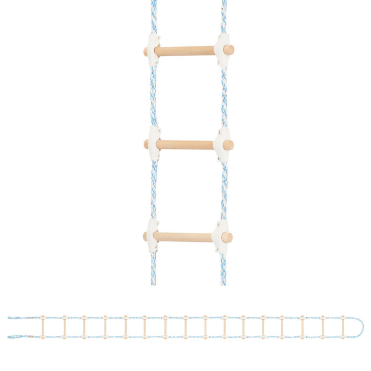 Lanový rebrík, 6m, biely | HIGHER