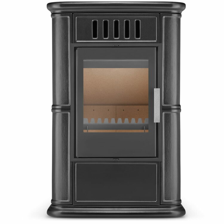 Krbové kachle OLBIA s prívodom vzduchu, 7,5kW | čierne