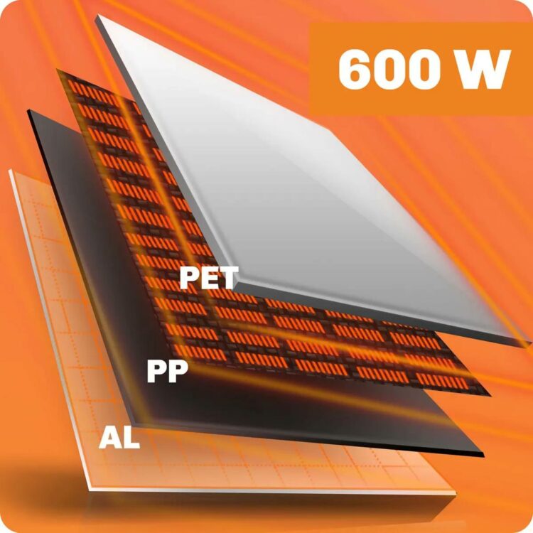 Infračervený ohrievač BD-981, 600W, WiFi | Berdsen