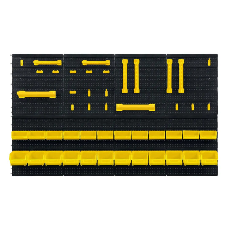 Dielenska stena na náradie HM-580, 128x76cm, žltá | Humberg