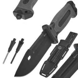 Taktický nôž BLACK SURVIVAL SERIES, 275/135mm | GEKO