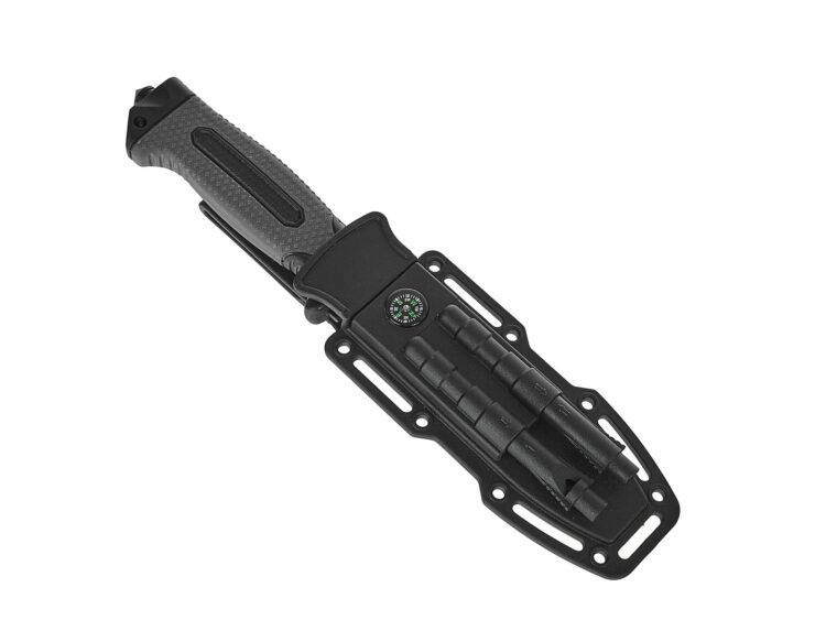 Taktický nôž BLACK SURVIVAL SERIES, 275/135mm | GEKO