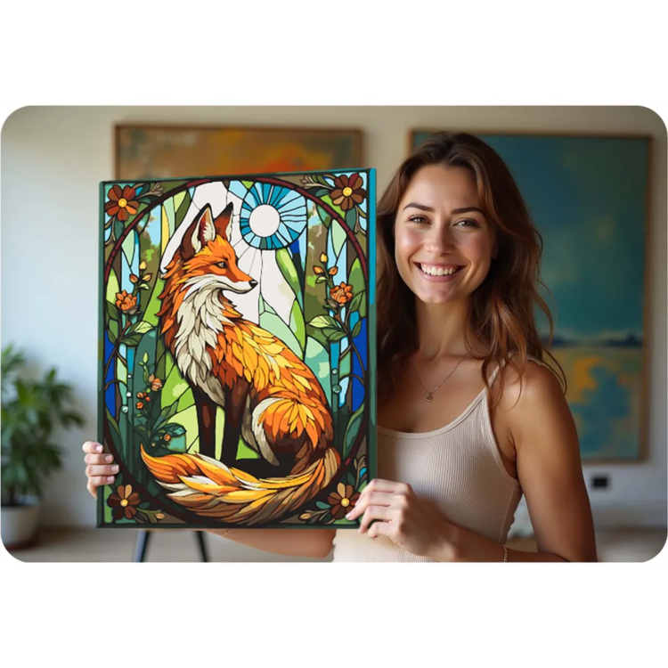 Maľovanie podľa čísel, 40x50cm, líška | Massido