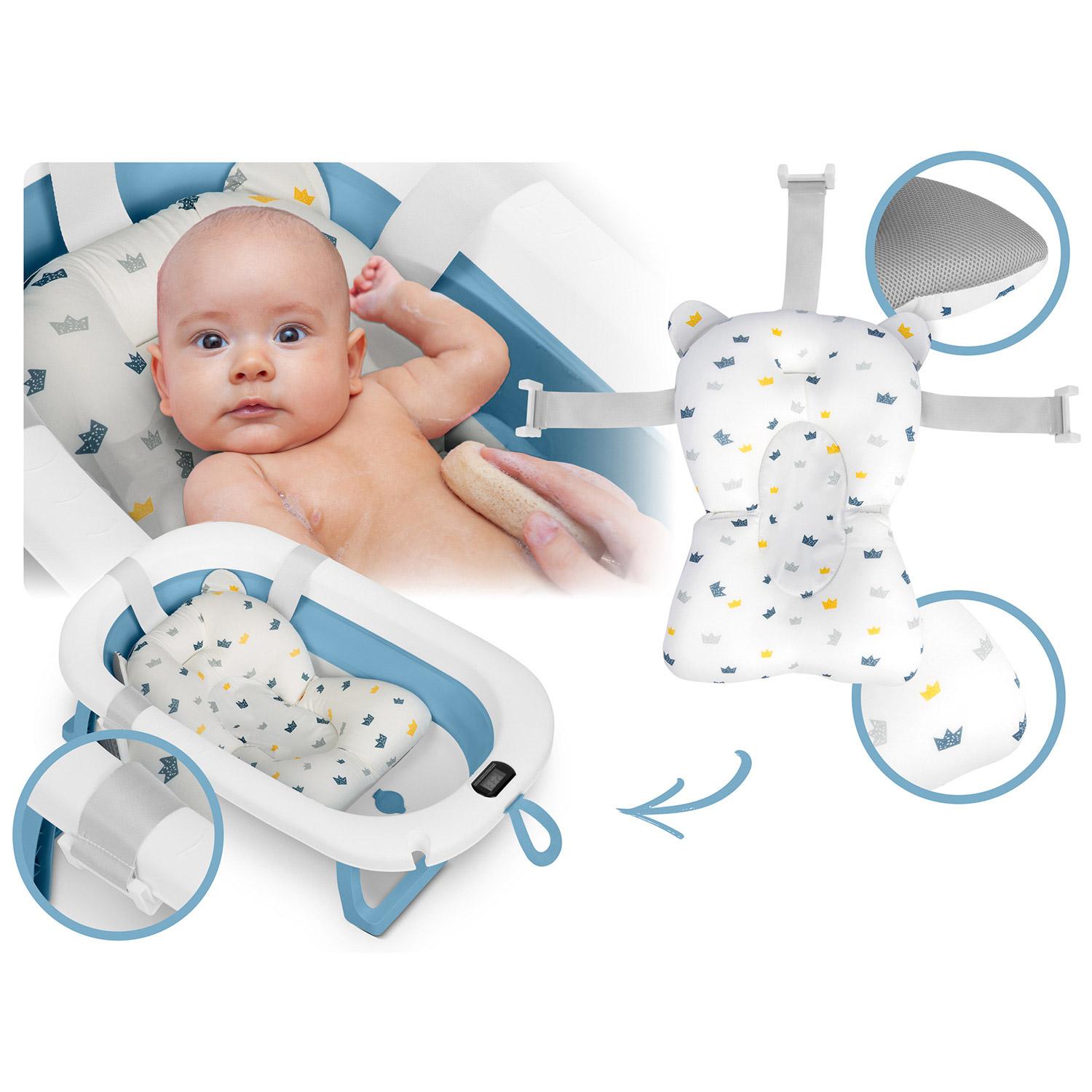 Skladacia detská vanička s teplomerom RK-287 | modrá Skladacia detská vanička s teplomerom RK-287 | modrá