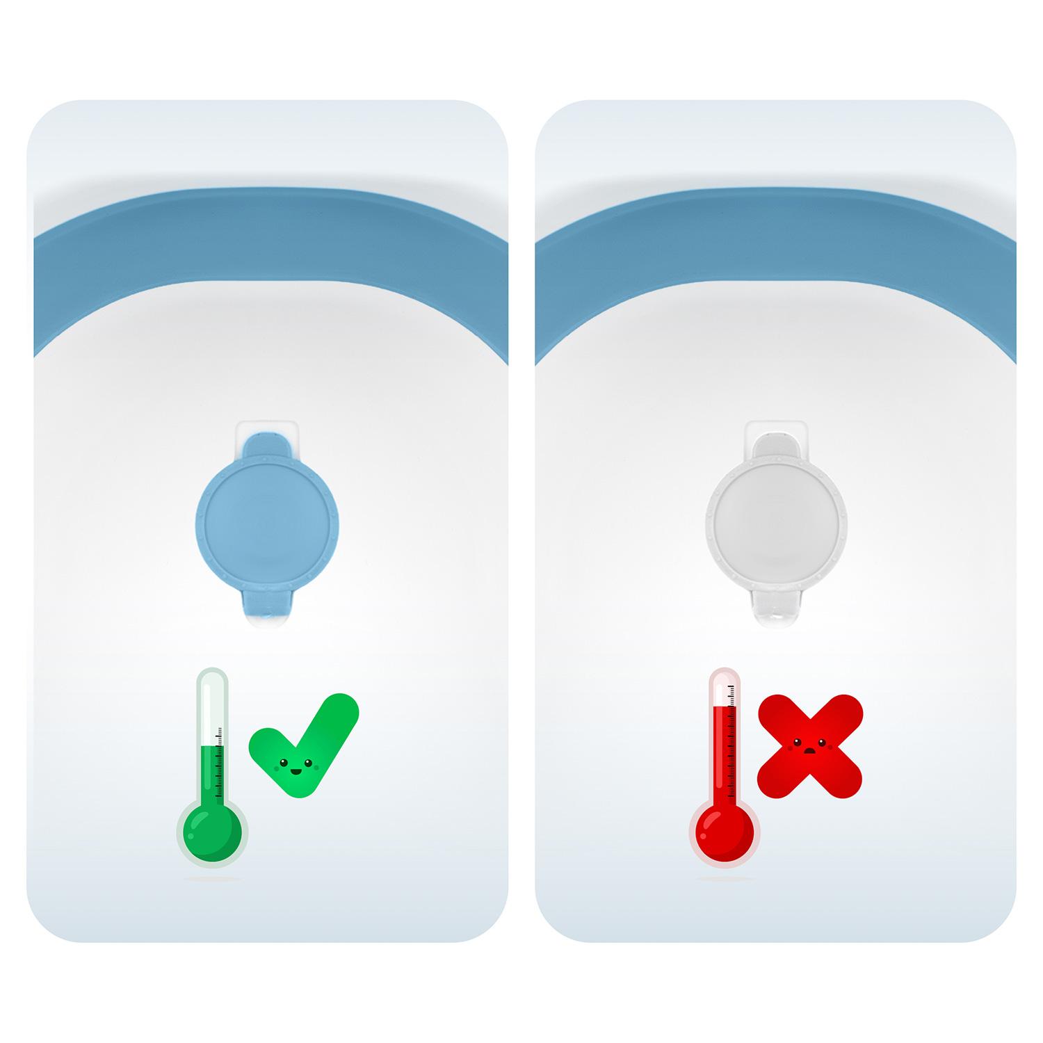 Skladacia detská vanička s teplomerom RK-287 | modrá Skladacia detská vanička s teplomerom RK-287 | modrá