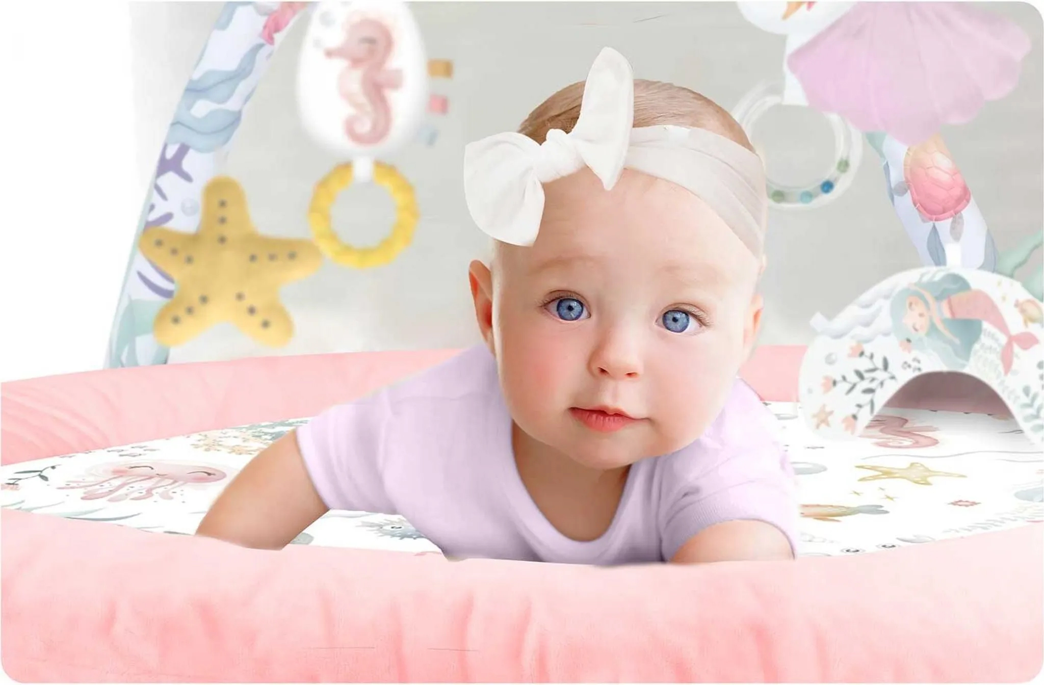 Interaktívna vzdelávacia podložka, oceán, ružová | Nukido Interaktívna vzdelávacia podložka, oceán, ružová | Nukido