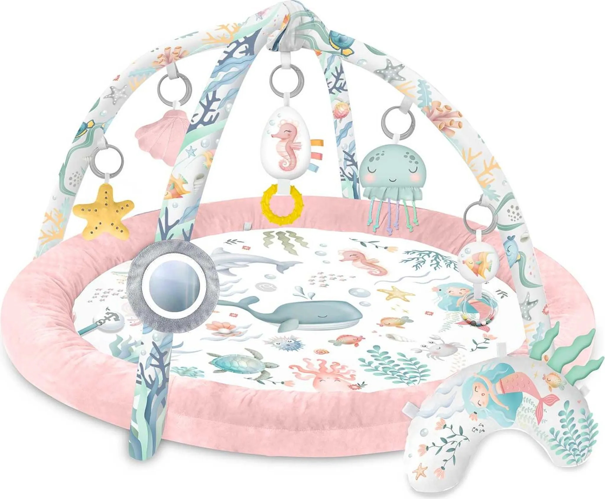 Interaktívna vzdelávacia podložka, oceán, ružová | Nukido Interaktívna vzdelávacia podložka, oceán, ružová | Nukido