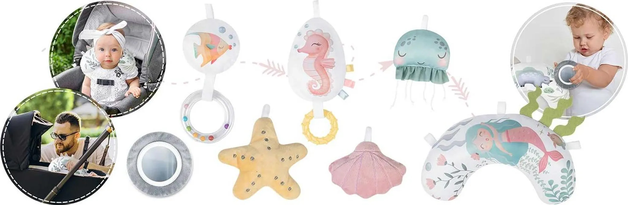 Interaktívna vzdelávacia podložka, oceán, ružová | Nukido Interaktívna vzdelávacia podložka, oceán, ružová | Nukido