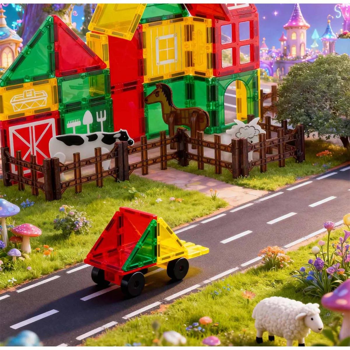 Magnetická vzdelávacia stavebnica RK-781, farma | Ricokids Magnetická vzdelávacia stavebnica RK-781, farma | Ricokids