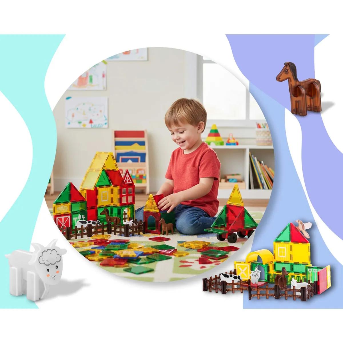 Magnetická vzdelávacia stavebnica RK-781, farma | Ricokids Magnetická vzdelávacia stavebnica RK-781, farma | Ricokids