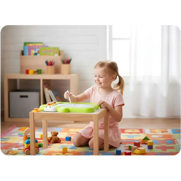 Detská magnetická tabuľa na kreslenie RK-823, zelená | Ricokids