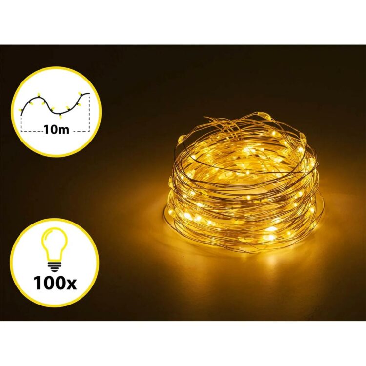Vianočné osvetlenie, 100LED | 10 metrov