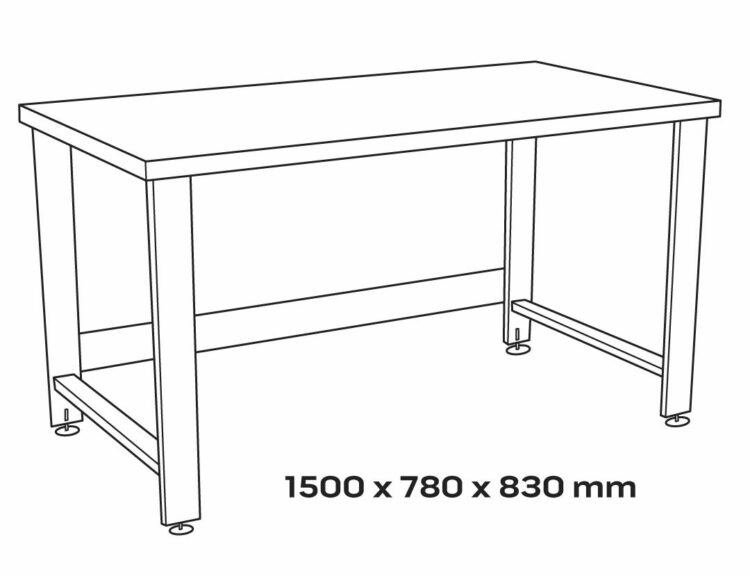 Pracovný stôl, 1500x780x830mm, 450kg | NEO TOOLS