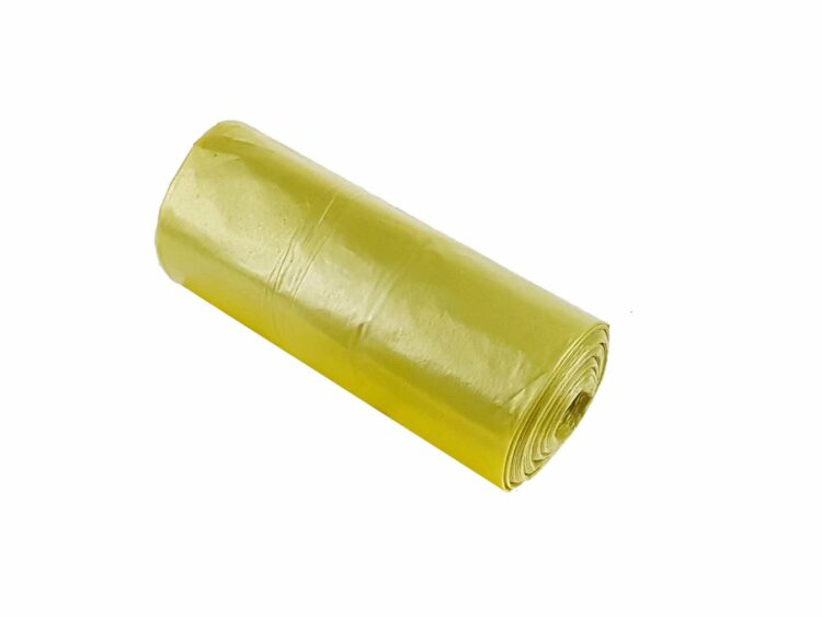 Vrecia na odpad, 120L, 10ks, žlté | GEKO
