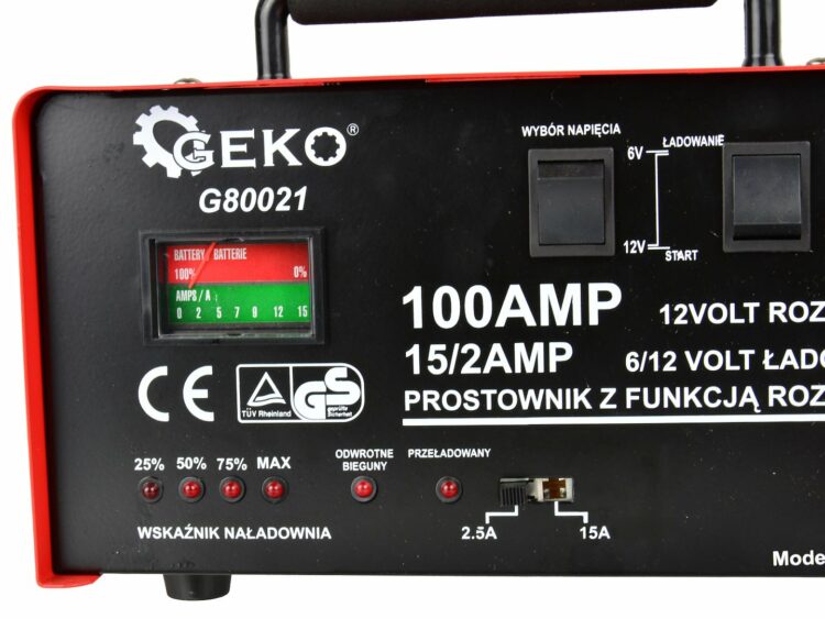 Autonabíjačka so štartérom, 100A, 6/12V | GEKO