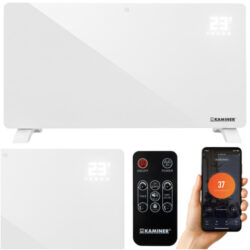 Elektrický ohrievač Zelva Kaminer, 2500W, biely | Kaminer