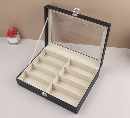 Organizér na okuliare, 8 priehradiek, čierny | Soulima Organizér na okuliare, 8 priehradiek, čierny | Soulima