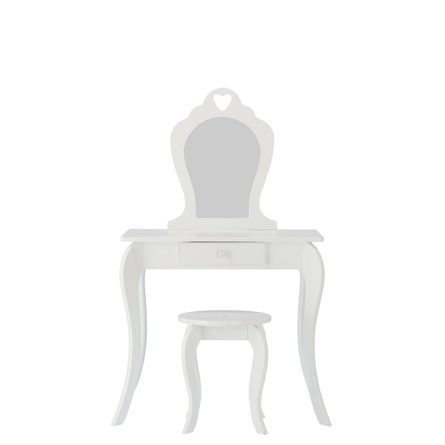 Detský kozmetický stolík so zrkadlom | biely Detský kozmetický stolík so zrkadlom | biely