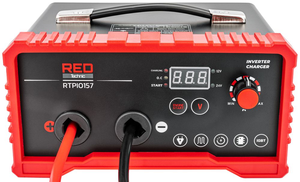Invertorová nabíjačka autobatérií RTPI0167, 1450W | RED TECHNIC Invertorová nabíjačka autobatérií RTPI0167, 1450W | RED TECHNIC