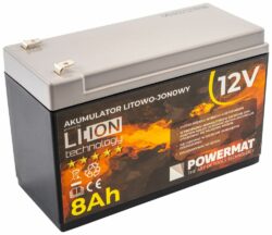 Lítium-iónová batéria, 12AH, 12V | PM-AKLJ-12V8AM