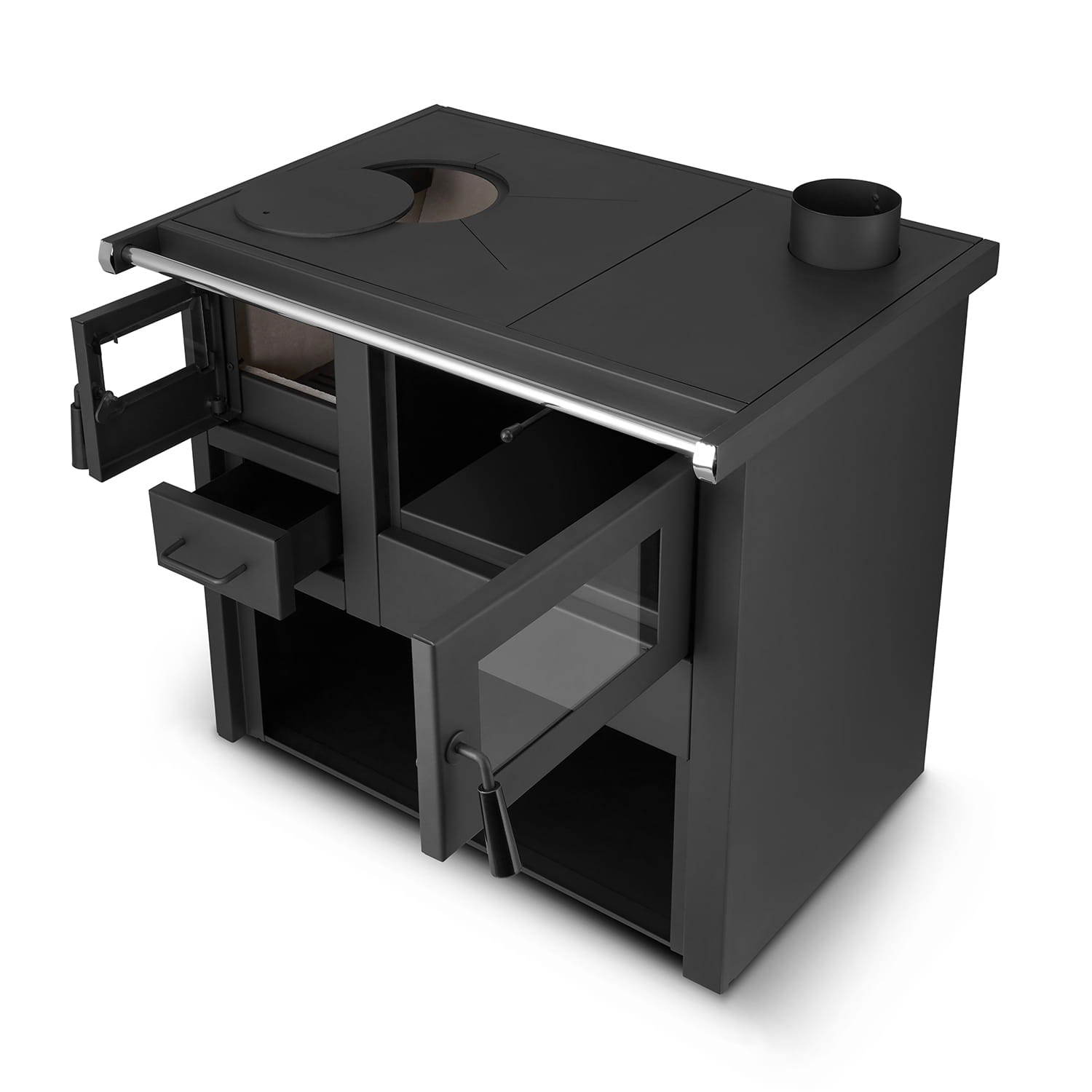 Sporák na tuhé palivo TERMO 8 s výmenníkom vody | pravý vývod (Bazár) Sporák na tuhé palivo TERMO 8 s výmenníkom vody | pravý vývod (Bazár)